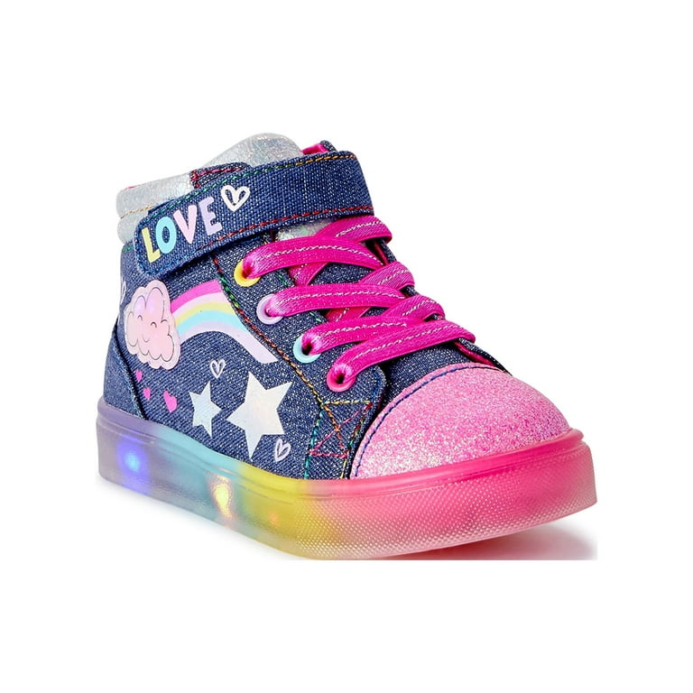 Athletic Works Toddler Girl Lightup Hightop Sneaker
