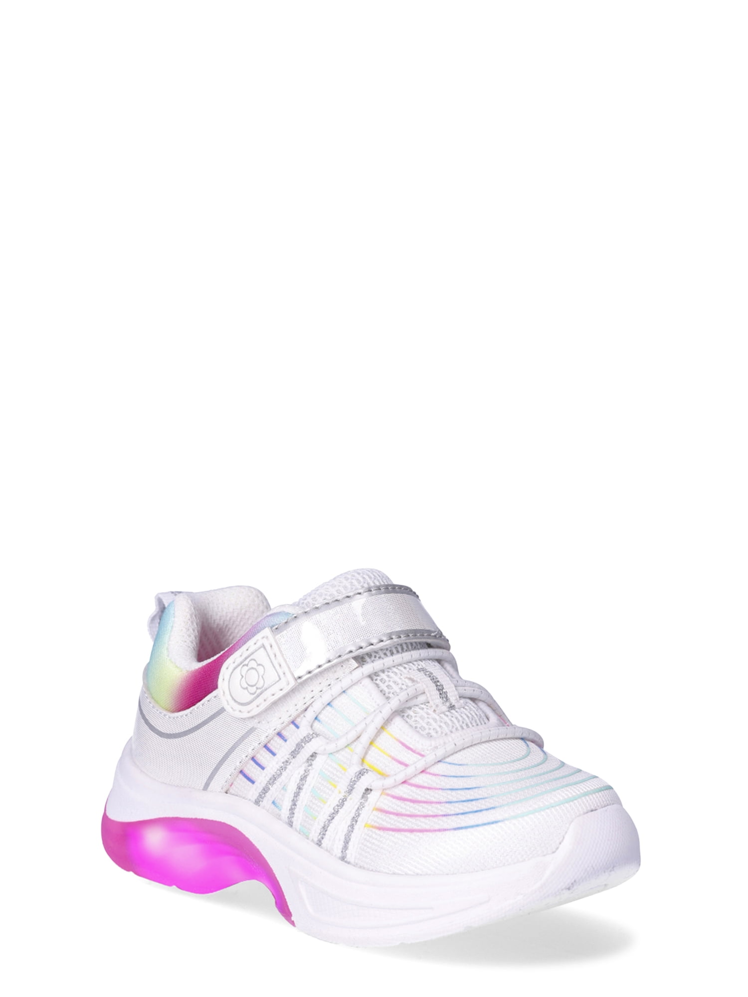 Athletic Works Toddler Girl Low Top Light Up Sneakers, Sizes 712