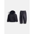 thumbnail image 1 of Athletic Works Toddler Girls Fleece Hoodie and Barrel Leg Pants Set, 2 Piece, Sizes 12M-3T, 1 of 3
