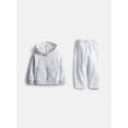 thumbnail image 1 of Athletic Works Toddler Girls Fleece Hoodie and Barrel Leg Pants Set, 2 Piece, Sizes 12M-3T, 1 of 3