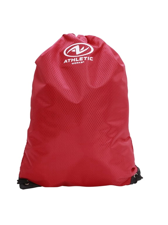 Unisex 11L Adult Fitness Gym Cinch Sack Backpack, Red