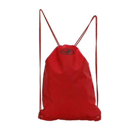 Athletic Works Unisex Adult Fitness Gym Cinch Bag Backpack, Red
