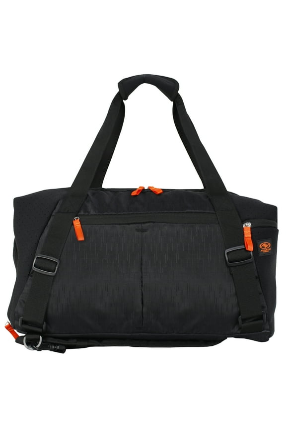 Unisex Fitness Duffel Gym Bag, Black