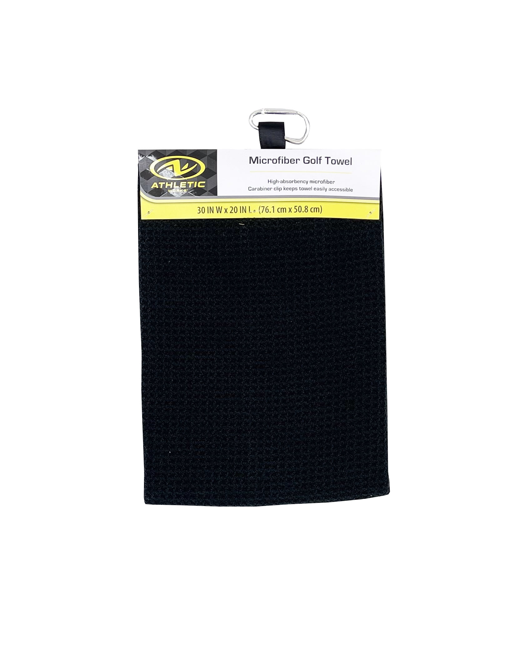 Ultra Absorbent Waffle Microfiber Golf Towel with Caribiner