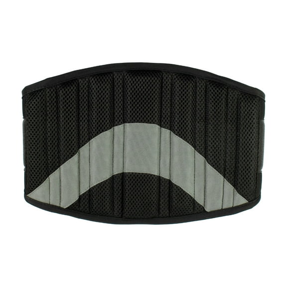Athletic Works Contoured Weight Lifting Belt, S/M, Fits Waist Size 24''-34'', Black and Gray