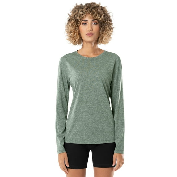 Athletic Works Women Active Moisture Wicking Long Sleeve T-Shirt, XS-XXXL