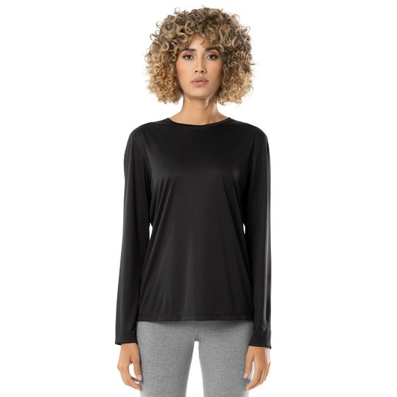 Athletic Works Women Active Moisture Wicking Long Sleeve T-Shirt, XS-XXXL