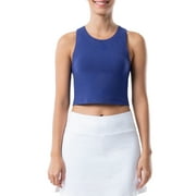 Athletic Works Women's Active Cropped Racerback Tank