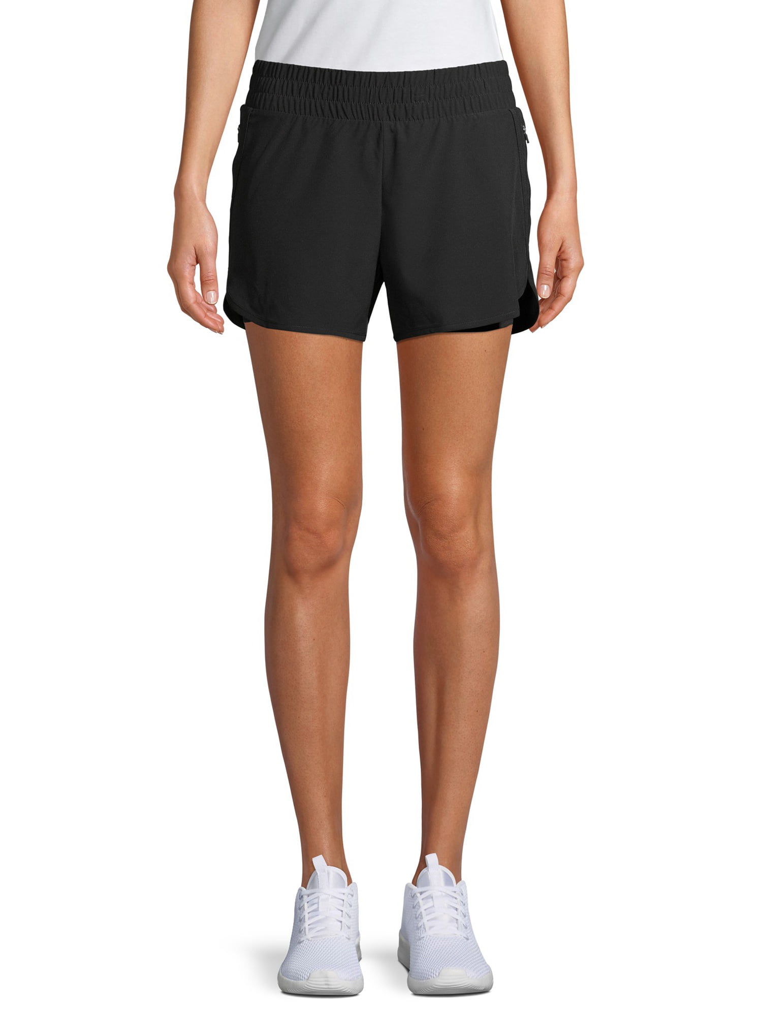 Athletic Works Women's Active Performance Running Shorts with Bike Liner 