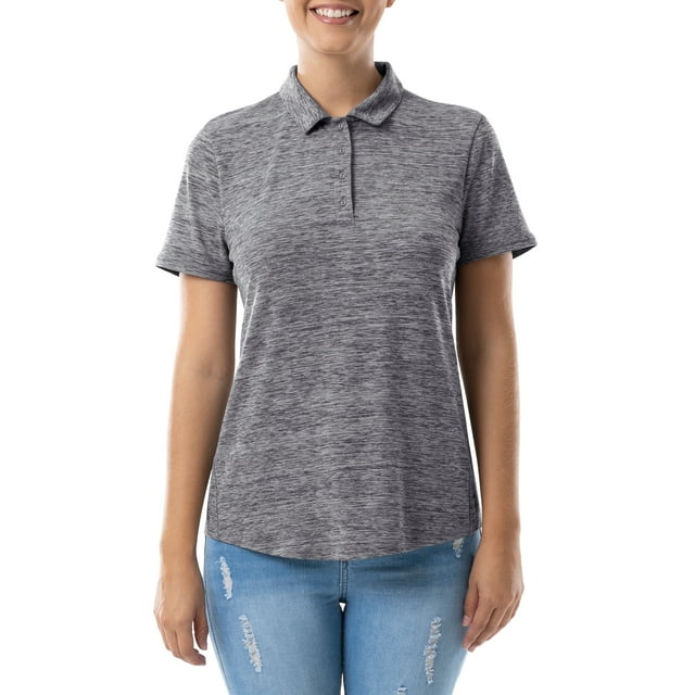 Athletic Works Women's Active ShortSleeve Polo Shirt