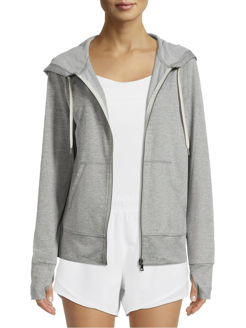 Athletic Works Women's Active Super Soft Lightweight Zip Up Hoodie