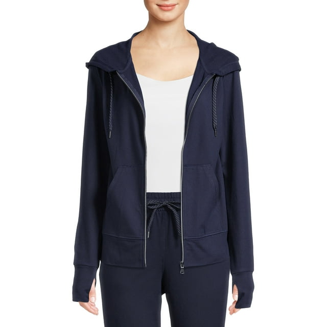 Athletic Works Women's Active Super Soft Lightweight Zip Up Hoodie