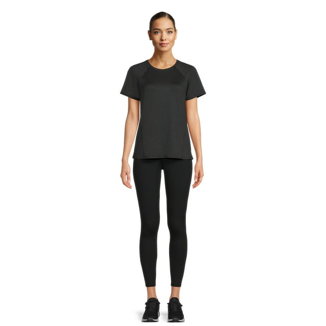 Athletic Works Women's Active T-Shirt and Leggings Set, 2-Piece, Sizes XS-XXXL