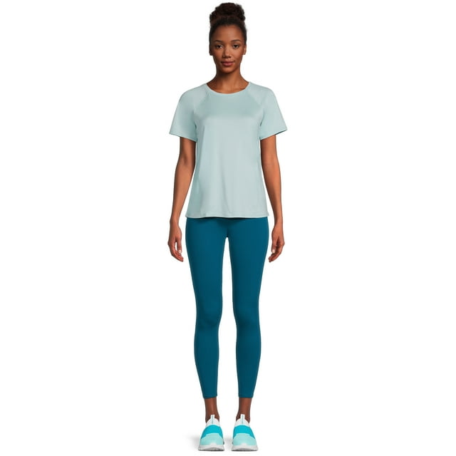 Athletic Works Women's Active T-Shirt and Leggings Set, 2-Piece, Sizes XS-XXXL