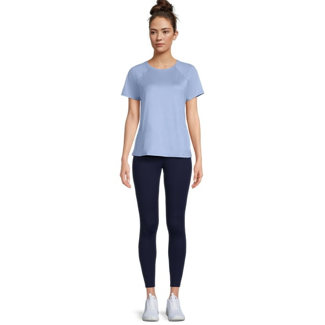 Athletic Works Women's Active T-Shirt and Leggings Set, 2-Piece, Sizes XS-XXXL