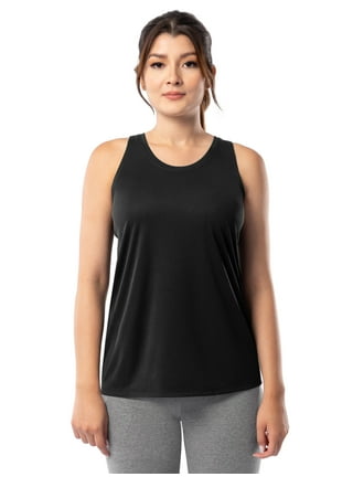 Avia Women's Active Wear Perforated Tank Top size XXL Black Round