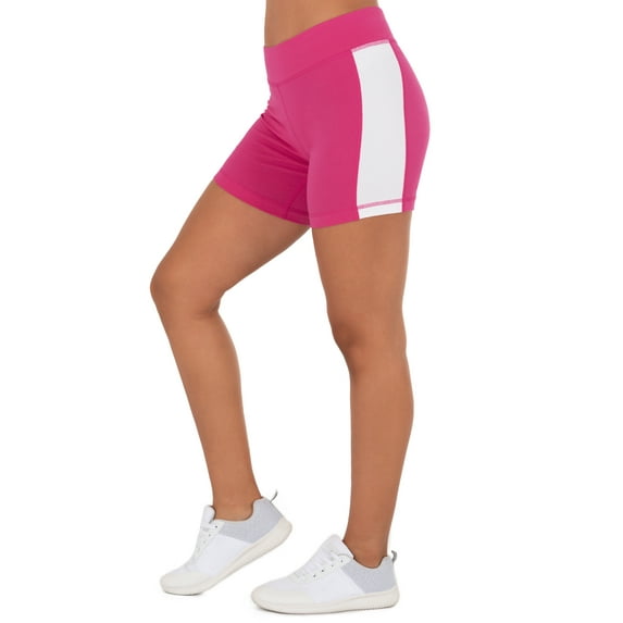 Athletic Works Women's Active Varsity Stripe 6.5" Bike Shorts