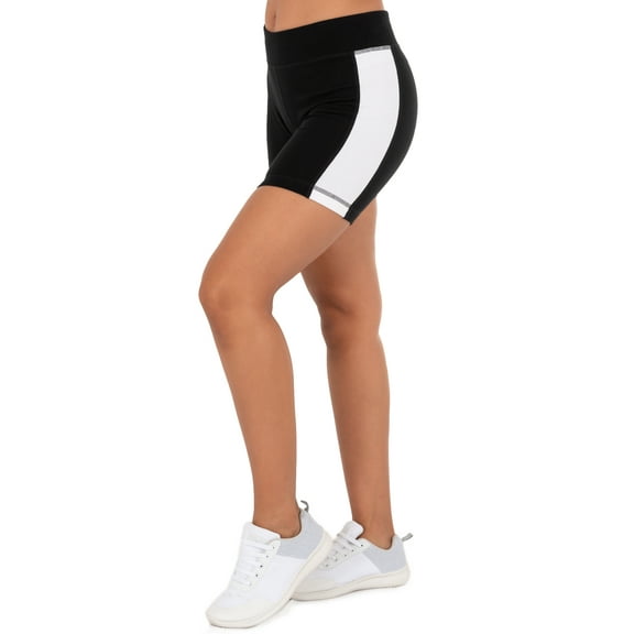 Athletic Works Women's Active Varsity Stripe 6.5" Bike Shorts