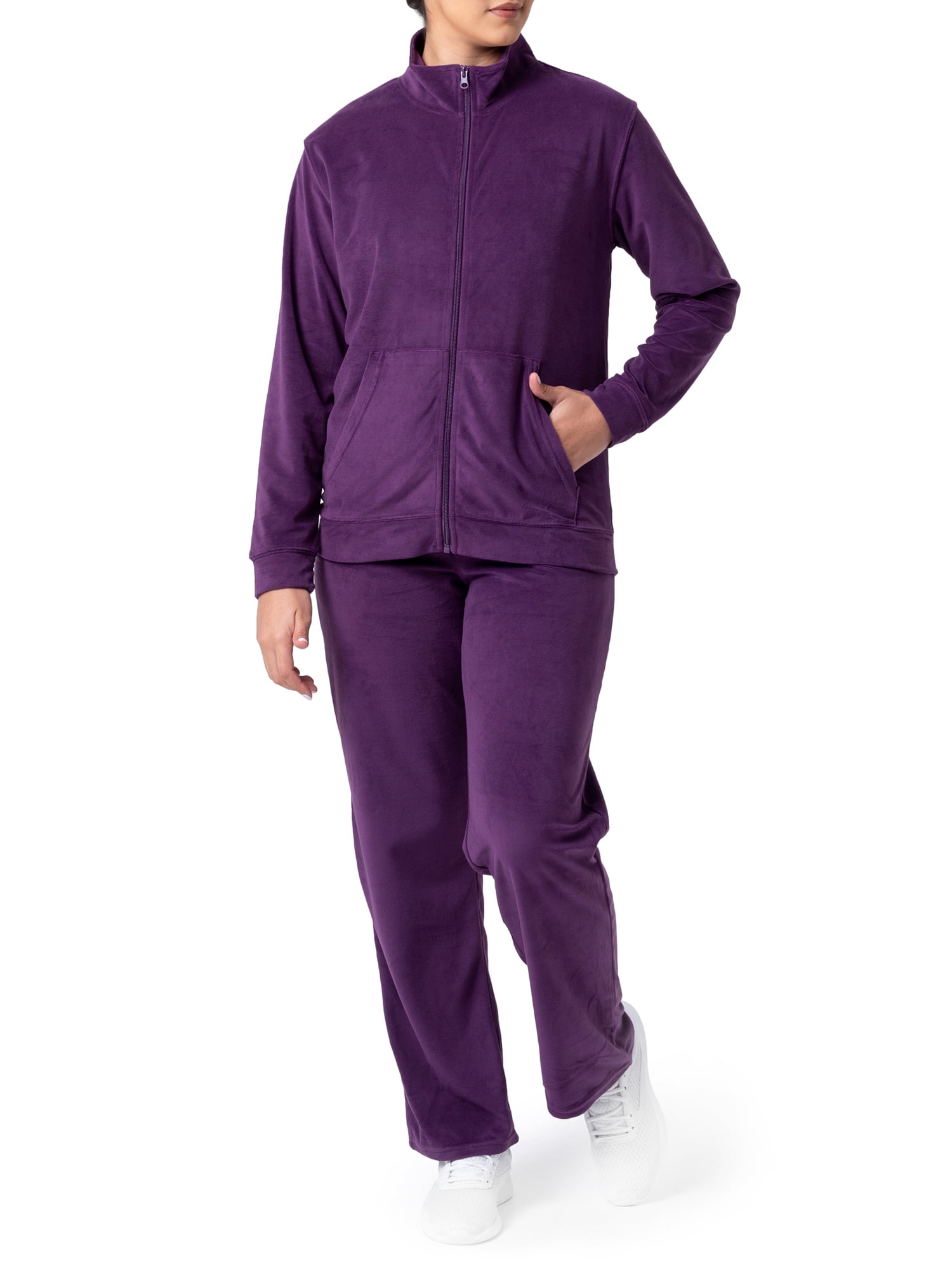Women's velour hotsell jacket and pants