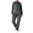 thumbnail image 1 of Athletic Works Women's Soft Velour Jacket and Pant Tracksuit, Size S-XXL, 1 of 17
