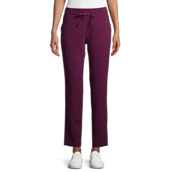 Athletic Works Women's Athleisure Core Knit Pants Available in Regular and Petite
