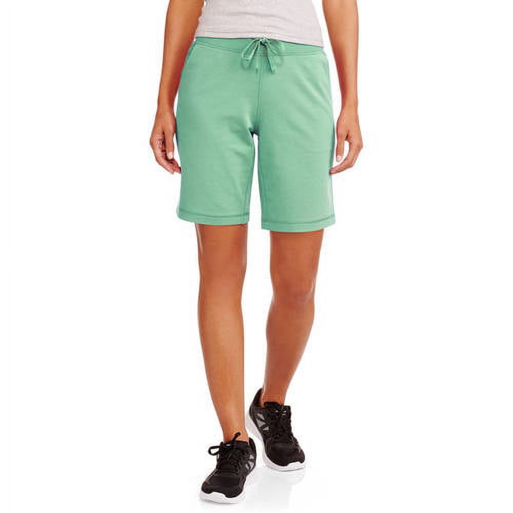 Athletic Works Women's Athleisure French Terry Bermuda Shorts - Walmart.com