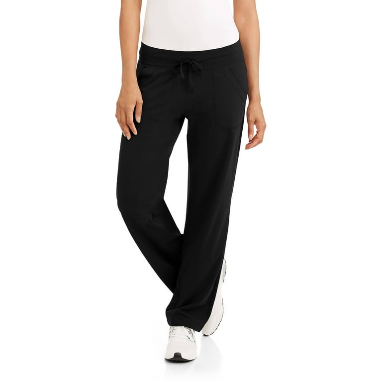 Athletic Works Women's Athleisure Performance Straight Leg Pant Available  in Regular and Petite - Walmart.com