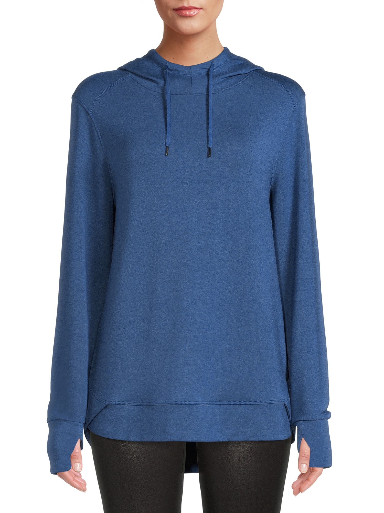 Athletic Works Women s Athleisure Mock Neck Hoodie Walmart