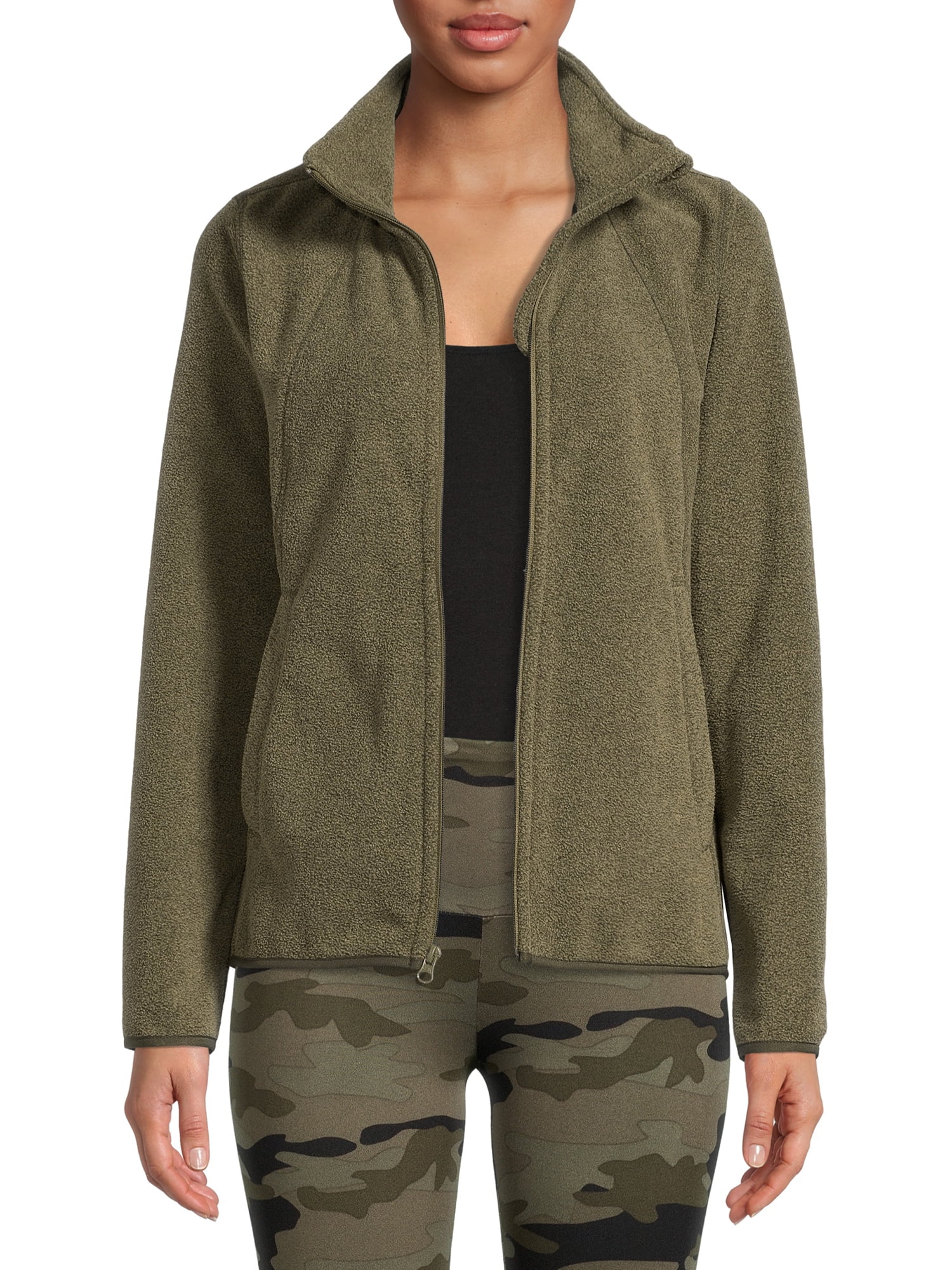Athletic Works Women's Athleisure Polar Fleece Jacket Athletic Works Women's Athleisure Polar Fleece Jacket