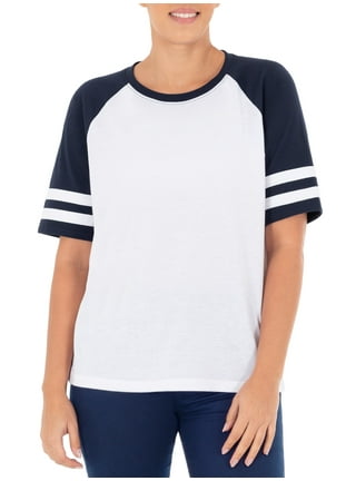 Ultra Game NFL Women's Soft Mesh Varsity Stripe T-Shirt