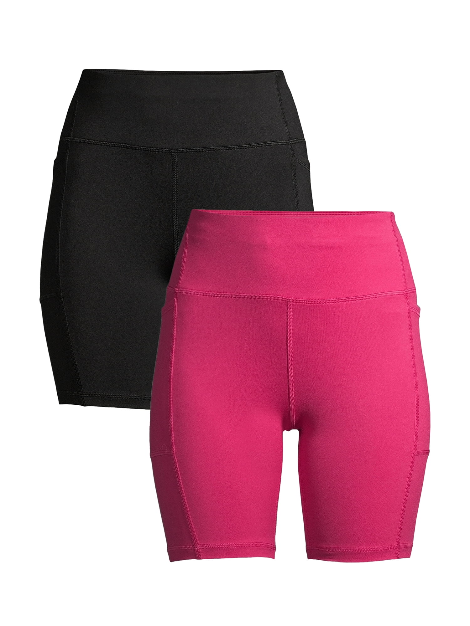 Athletic Works Women’s Bike Shorts, 2Pack