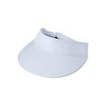 thumbnail image 1 of Athletic Works Women’s Blank Polyester Stretch Visor Hat Arctic White, 1 of 3