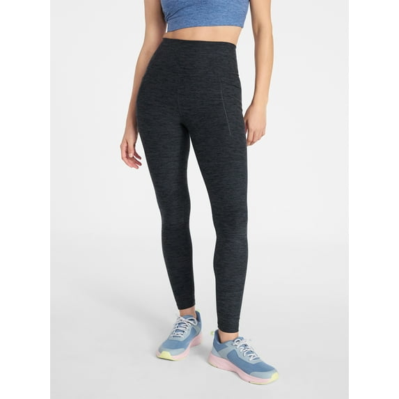 Athletic Works Women's and Women's Plus ButterCore Capri Leggings with Pockets, 21" Inseam, Sizes XS-4X