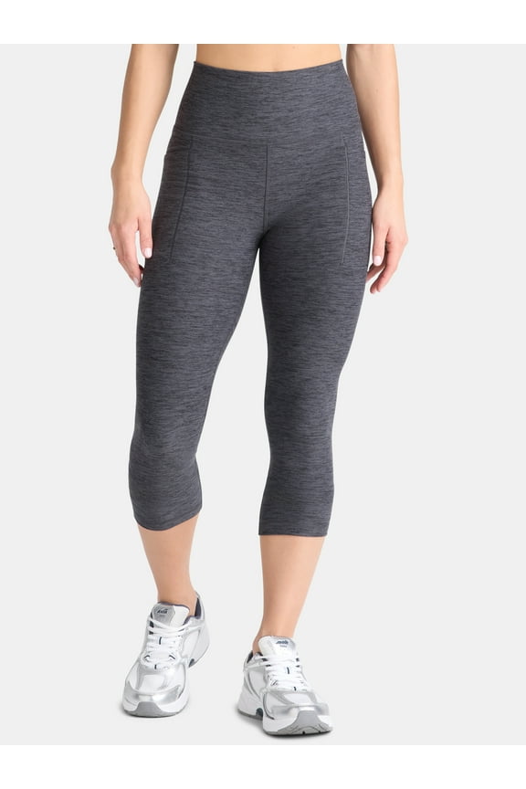 Women's and Women's Plus ButterCore Capri Leggings with Pockets, 21" Inseam, Sizes XS-4X