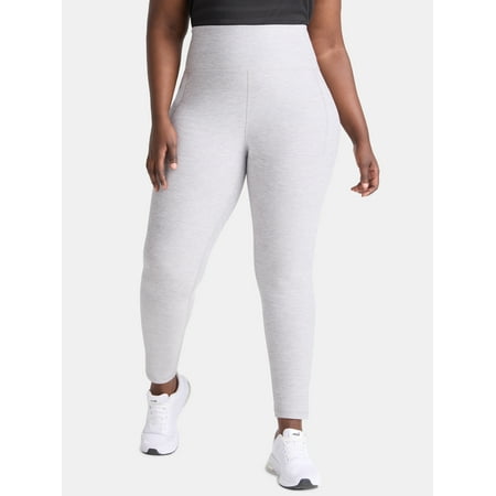 Athletic Works Women's and Women's Plus ButterCore Full Length Leggings with Pockets, Sizes XS-4X