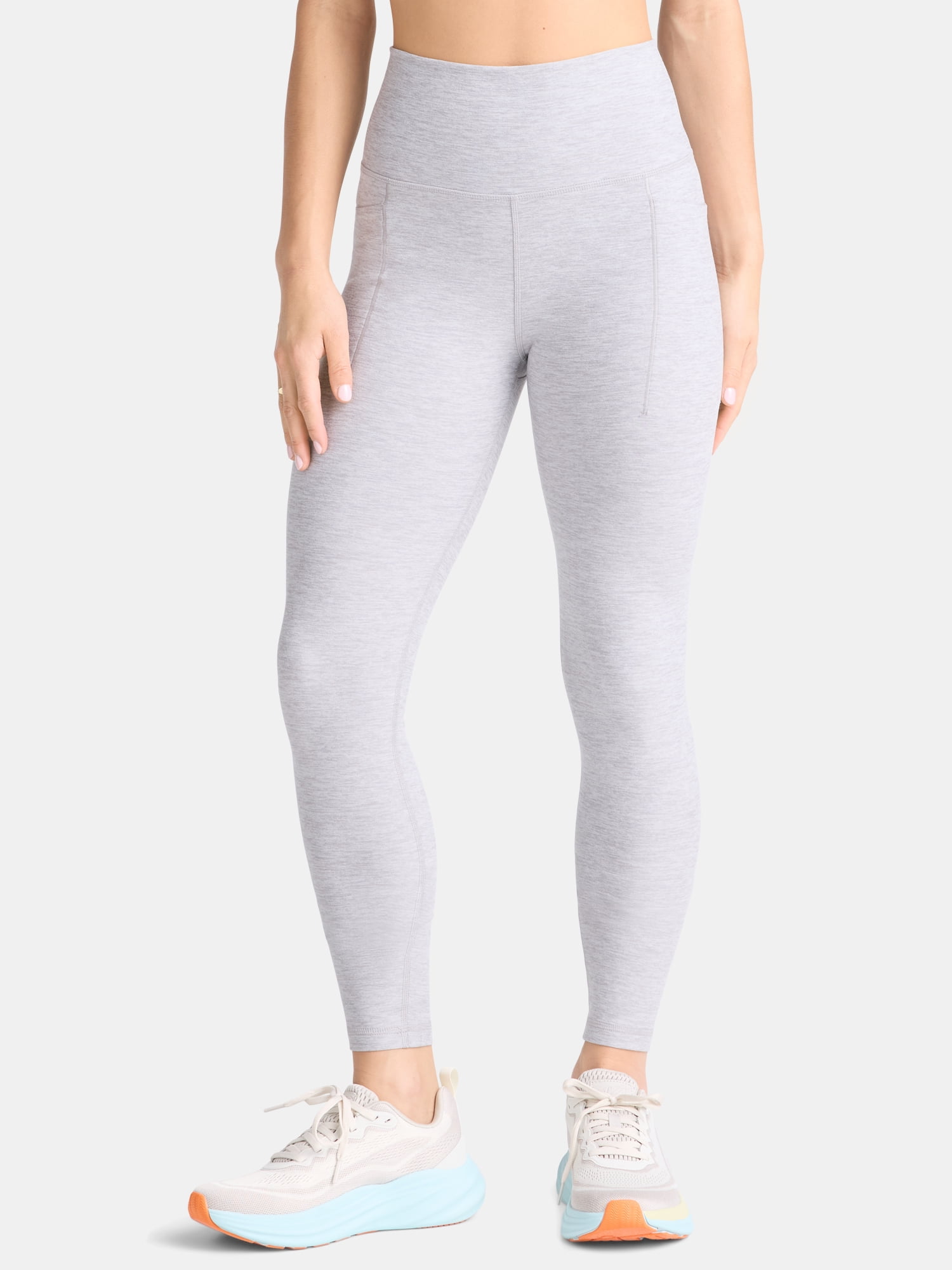 Athletic Works Women's and Women's Plus ButterCore Full Length Leggings with Pockets, Sizes XS-4X