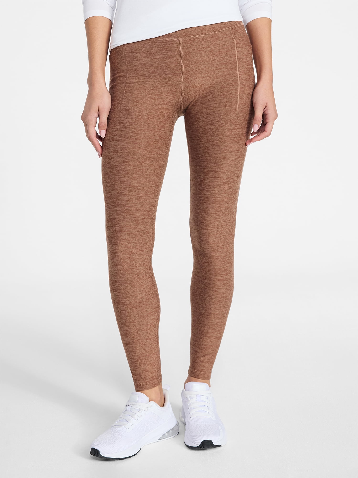 Athletic Works Women's and Women's Plus ButterCore Full Length Leggings with Pockets, Sizes XS-4X