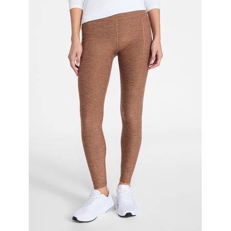 Athletic Works Women's ButterCore Full Length Leggings with Pockets, Sizes XS-4X