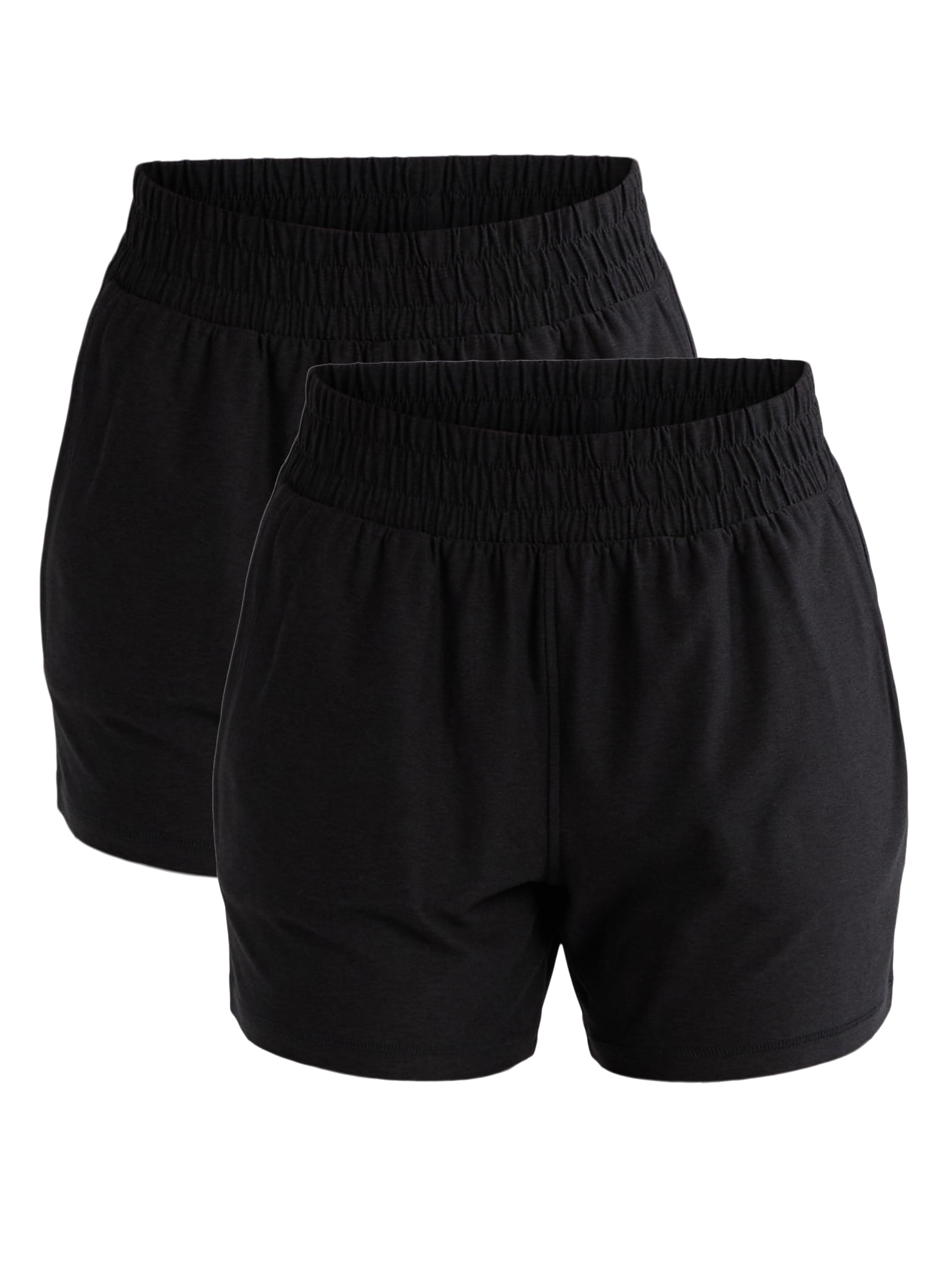 Athletic Works Women's and Women’s Plus ButterCore Soft Performance Gym Shorts, Available in 1, 2 and 5-Pack, Sizes XS-4X