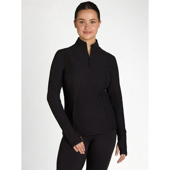 Athletic Works Women's ButterCore Quarter-Zip Jacket, Sizes XS-XXXL