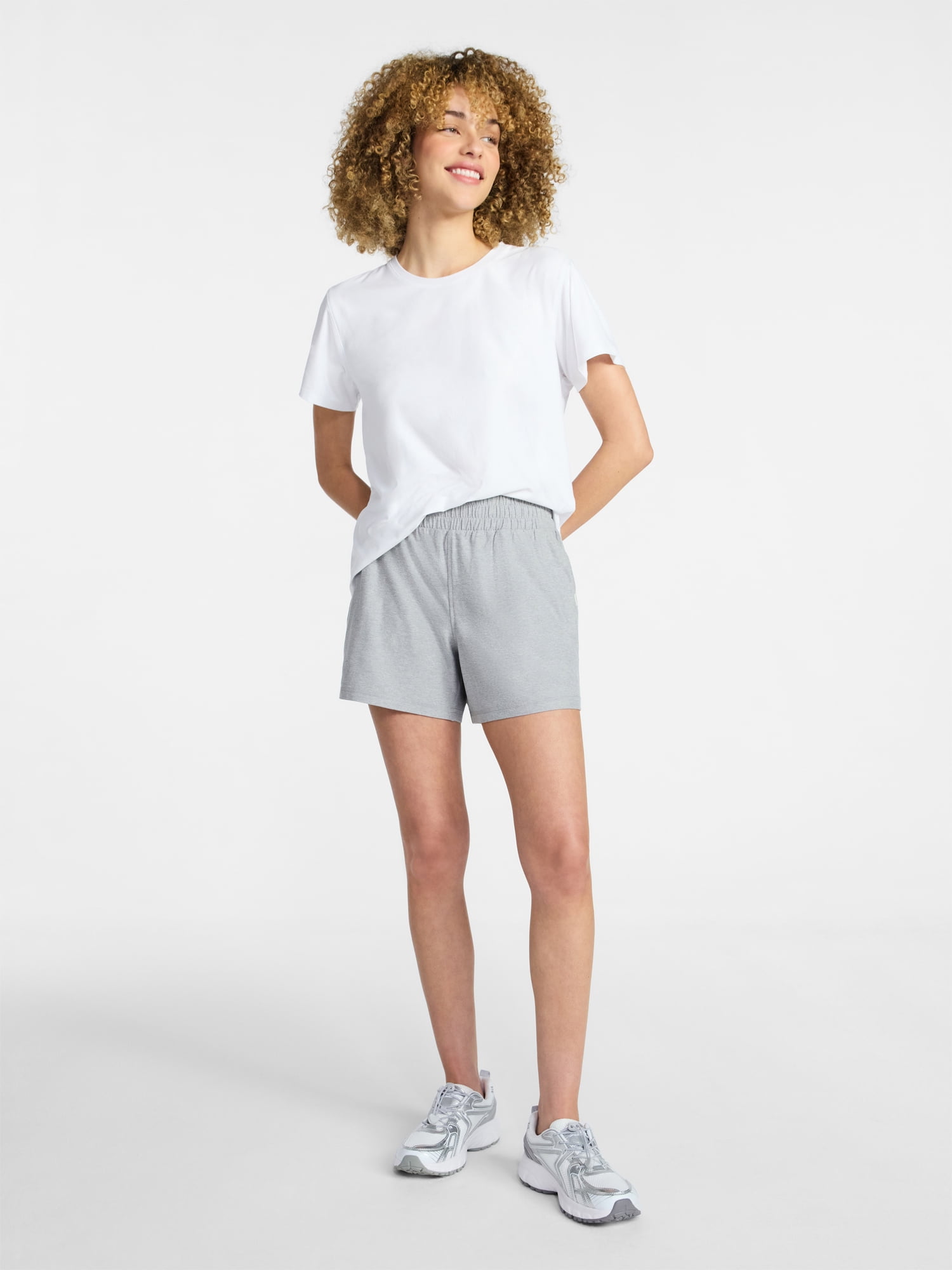 Athletic Works Women's and Women’s Plus ButterCore Soft Performance Gym Shorts, Available in 1, 2 and 5-Pack, Sizes XS-4X