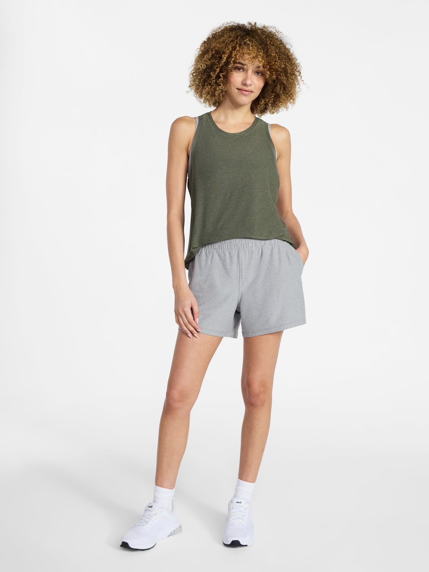 Athletic Works Women's and Women’s Plus ButterCore Soft Performance Gym Shorts, Available in 1, 2 and 5-Pack, Sizes XS-4X