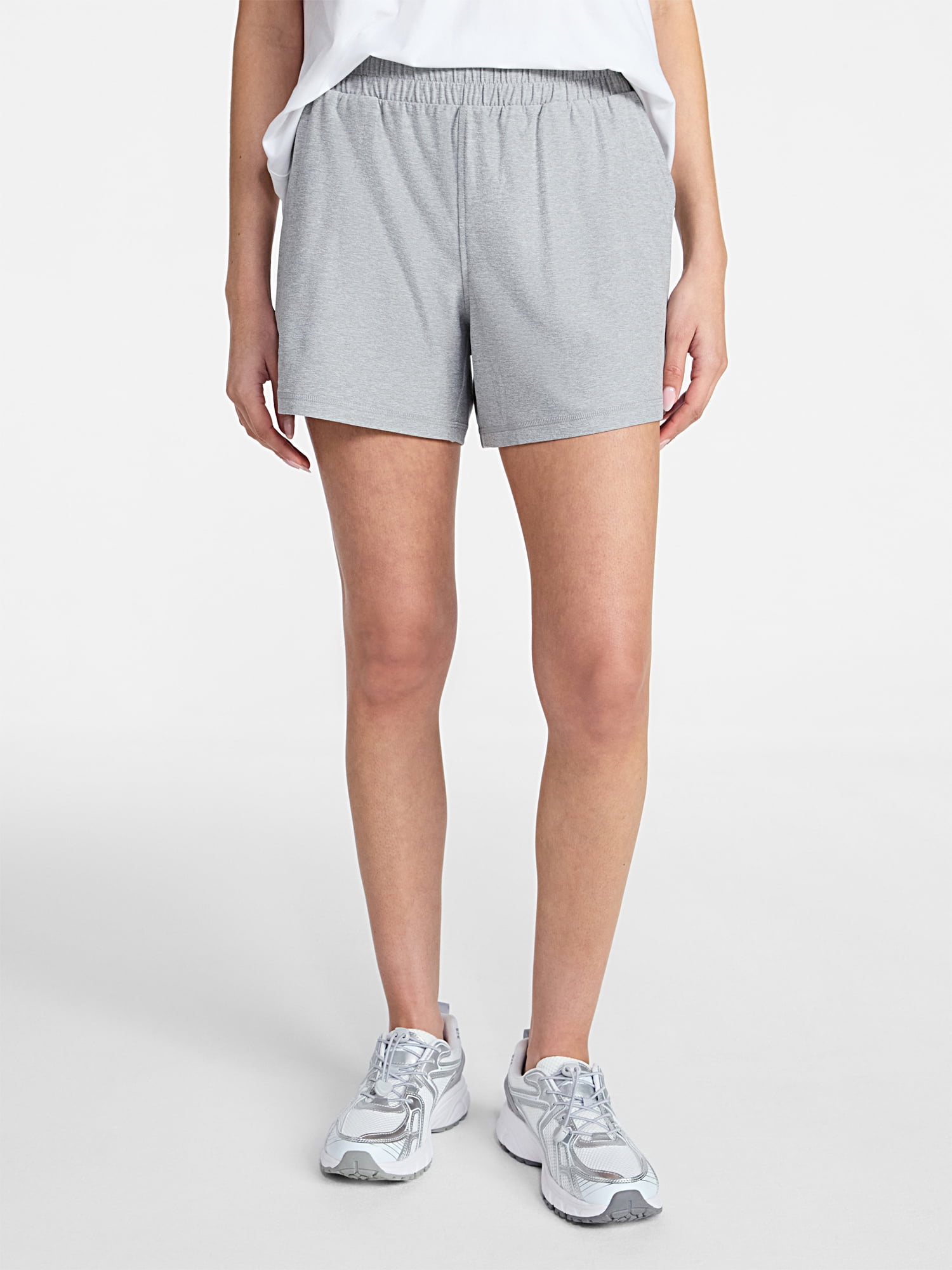 Athletic Works Women's and Women’s Plus ButterCore Soft Performance Gym Shorts, Available in 1, 2 and 5-Pack, Sizes XS-4X