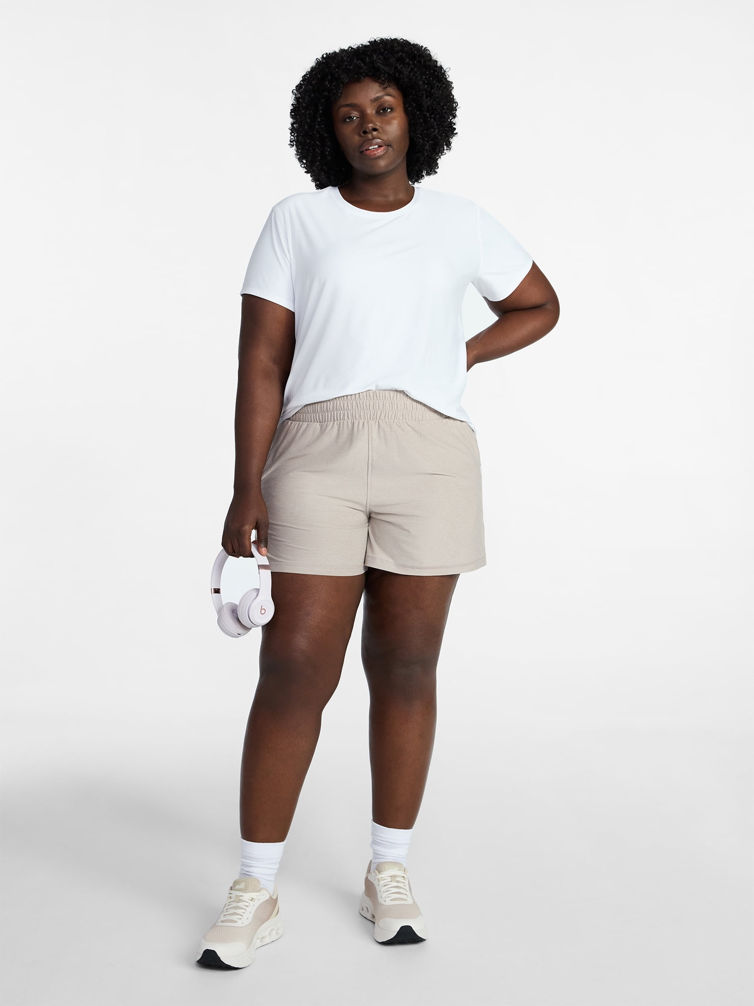 Athletic Works Women's and Women’s Plus ButterCore Soft Performance Gym Shorts, Available in 1, 2 and 5-Pack, Sizes XS-4X