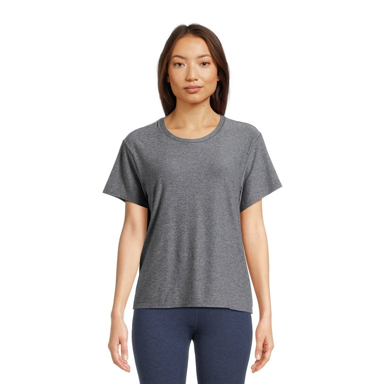Athletic Works Women s ButterCore Tee with Short Sleeves Sizes XS XXXL Walmart