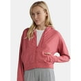 thumbnail image 1 of Athletic Works Women's ButterCore Zip Front Hoodie with Long Sleeves, Sizes XS-XXXL, 1 of 5