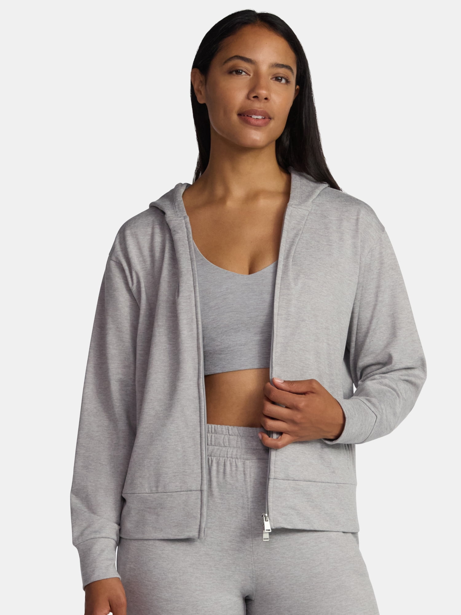 Athletic Works Women's and Women's Plus ButterCore Zip Up Hoodie, Sizes XS-4X