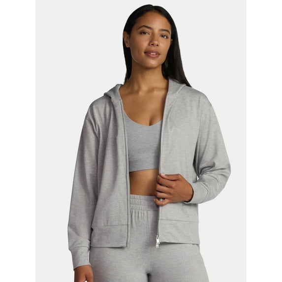 Athletic Works Women's and Women's Plus ButterCore Zip Up Hoodie, Sizes XS-4X