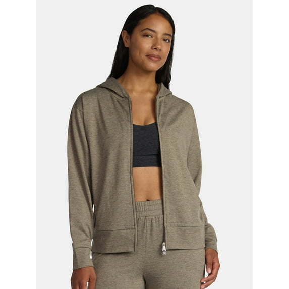 Athletic Works Women's and Women's Plus ButterCore Zip Up Hoodie, Sizes XS-4X