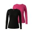 thumbnail image 1 of Athletic Works Women's Core Active Long Sleeve T-Shirt, 2-Pack, 1 of 11